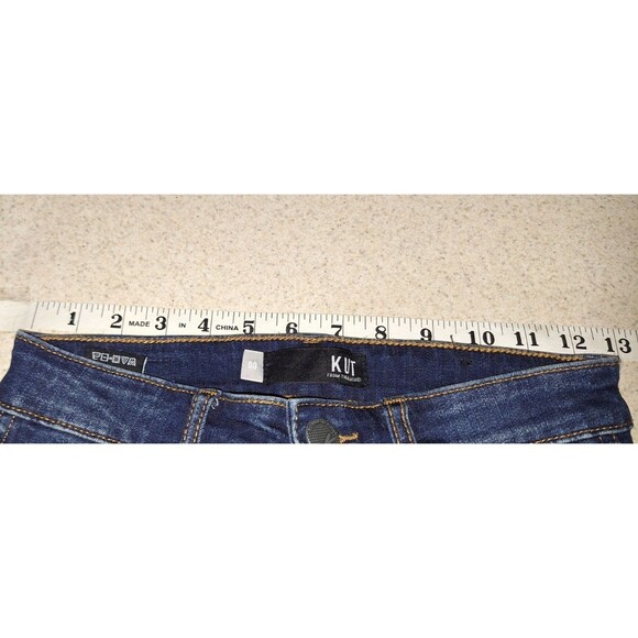 Kut from the Kloth Jeans Womens Sz 00 Dark Blue Connie Ankle Skinny Denim 25x26 - Picture 2 of 5